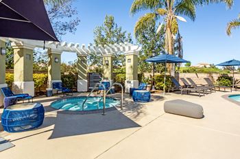 Resort inspired pool and spa